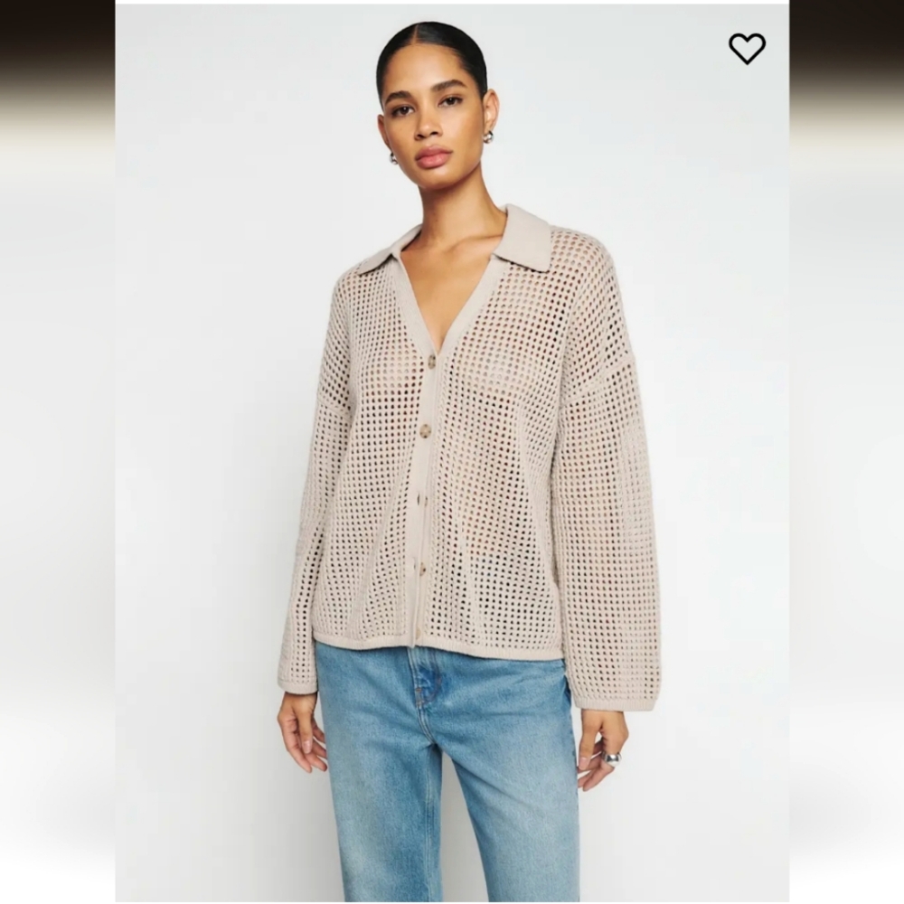 Milo Cotton Open Knit Cardigan